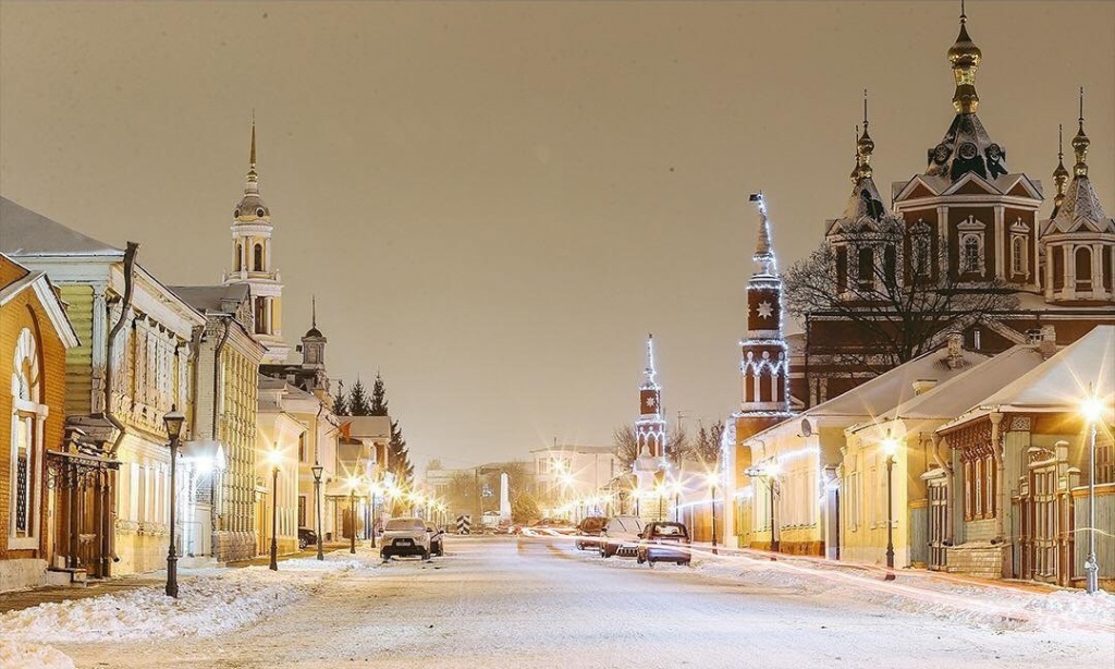 улица Лажечникова зимой